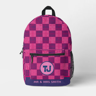 Cool Bachelor Weekend Groomsmen Patterned Backpack
