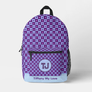 Cool Bachelor Weekend Name Patterned Backpack