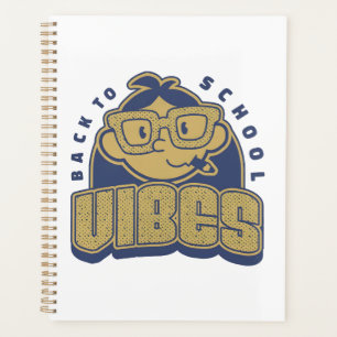 Cool Back to School Vibes Cartoon Art Planner