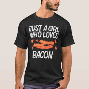 Cool Bacon Art For Girls Kid Pig Pork Strips Break T-Shirt