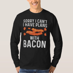 Cool Bacon Art For Men Women Pig Pork Strips Break T-Shirt