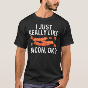 Cool Bacon Art For Men Women Pig Pork Strips Break T-Shirt