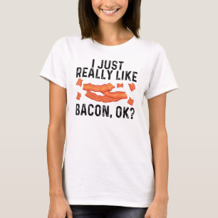 Cool Bacon Art For Men Women Pig Pork Strips Break T-Shirt