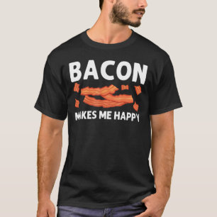 Cool Bacon Art For Men Women Pig Pork Strips Break T-Shirt