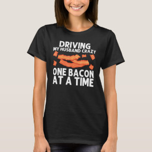 Cool Bacon Art For Women Mum Pig Pork Strips Break T-Shirt