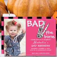 Cool Bad Two The Bone Halloween 2nd Birthday Party