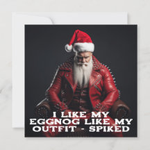 Cool Badass Santa - Spiked Eggnog Spiked Outfit