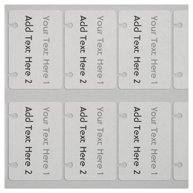 Cool Badge Add Text  Pattern  Grey Fabric (Swatch)