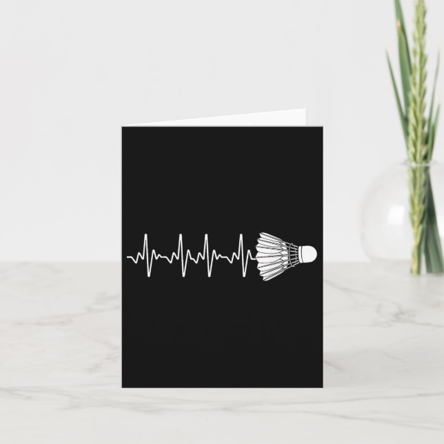 Cool Badminton For Men Women Shuttle Sports Team P Card (Front)