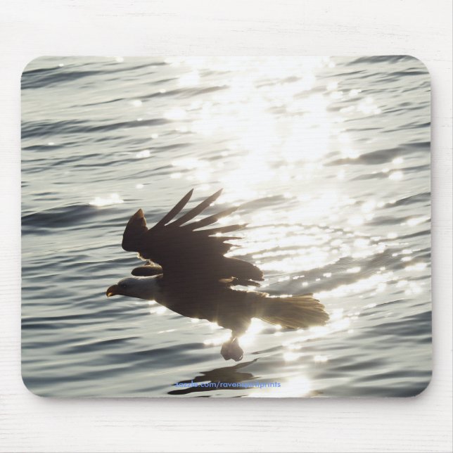 Cool Bald Eagle Wildlife Collection Mouse Mat (Front)