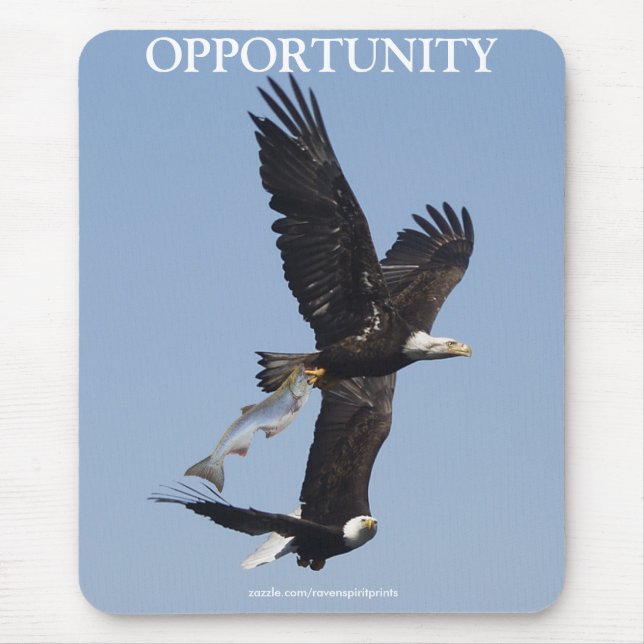 Cool Bald Eagle Wildlife Collection Mouse Mat (Front)