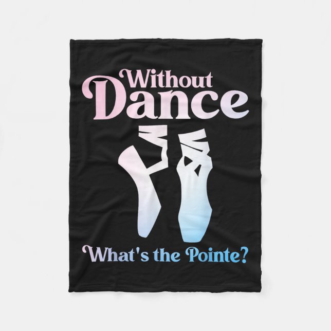 Cool Ballet Art For Women Girls Ballet Dancer Reci Fleece Blanket (Front)