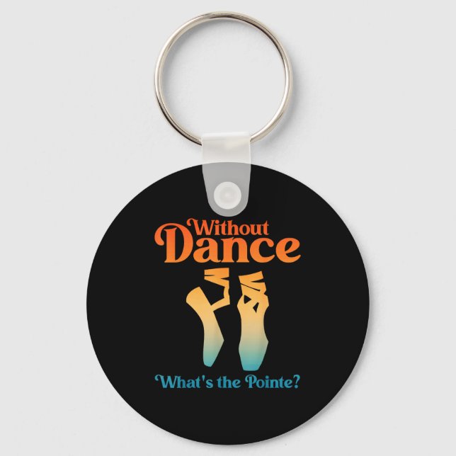 Cool Ballet Art For Women Girls Ballet Dancer Reci Key Ring (Front)