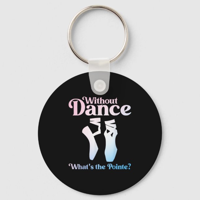 Cool Ballet Art For Women Girls Ballet Dancer Reci Key Ring (Front)