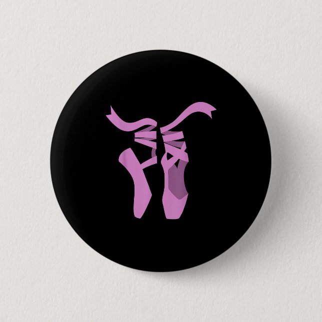 Cool Ballet Art For Women Girls Mum Ballerina Ball 6 Cm Round Badge (Front)