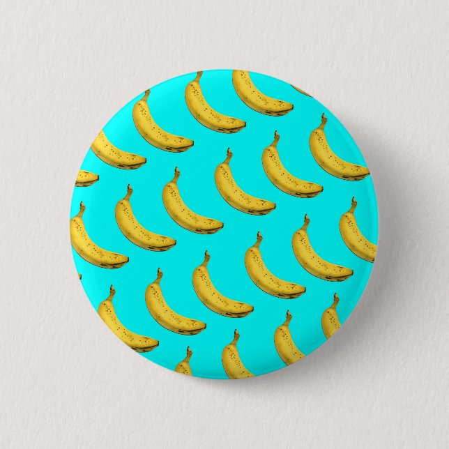 Cool banana 6 cm round badge (Front)