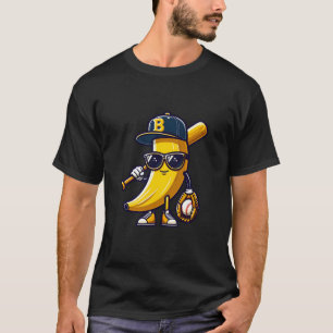 Cool Banana Baseball Player T-Shirt