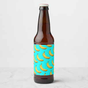 Cool banana beer bottle label