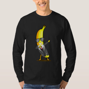 Cool Banana In Suit Dab Dancing Fruit And Sunglass T-Shirt