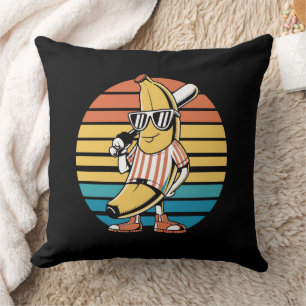 Cool Banana Retro Sunset Cushion