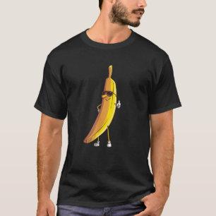 Cool Banana Wearing Sunglasses Funny Fruit Eyewear T-Shirt