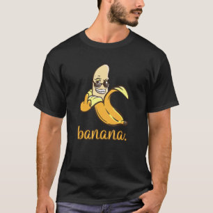 Cool Banana With Sunglasses Middle Finger Bananas T-Shirt