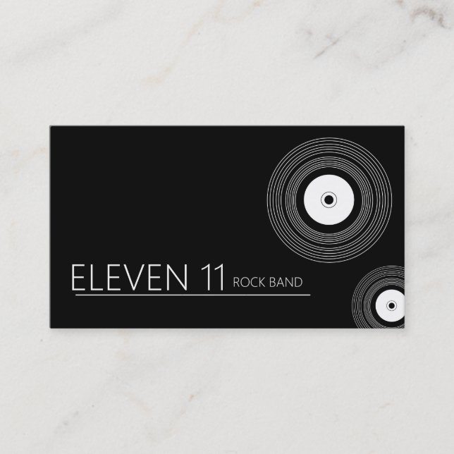 Cool Band Musicians Business Card (Front)