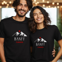 Cool Banff Canada Mountains Maple Leaf Dark Color