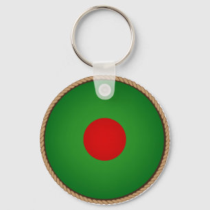 Cool Bangladesh Flag Seal Key Ring