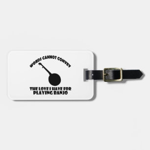 cool banjo designs luggage tag