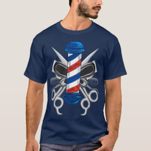 Cool Barber Design Men Women Barber Pole Barbersho T-Shirt