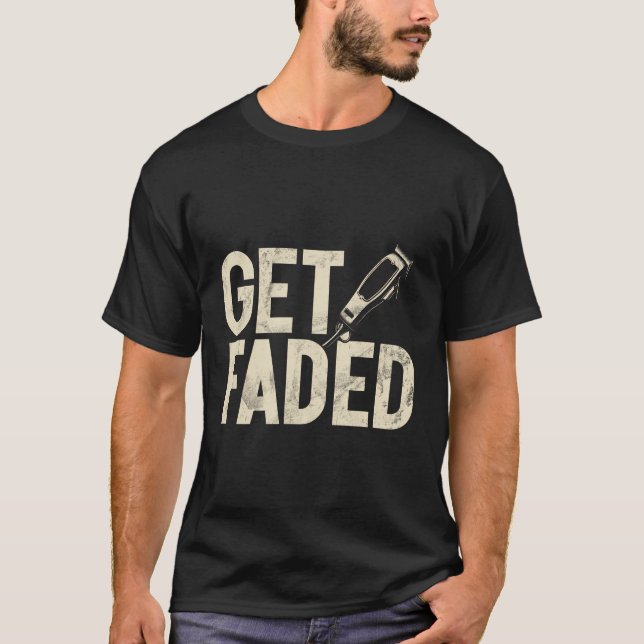 Cool Barber Saying Barbershop Razor Shaving Machin T-Shirt (Front)