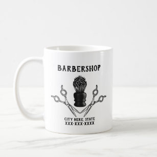 Cool Barbershop Business Swag Barber Scissors Coffee Mug