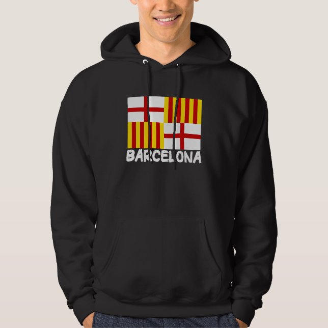 Cool Barcelona Flag Hoodie (Front)
