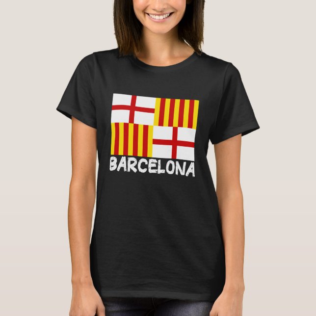 Cool Barcelona Flag T-Shirt (Front)