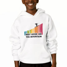 Cool Barcode Design Best Skier On The Mountain 