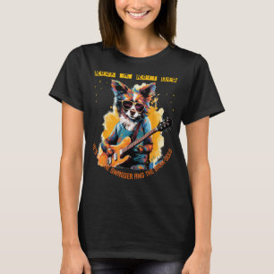 Cool Bark-solo with Rock'n Roll Guitar and Dog Cos T-Shirt