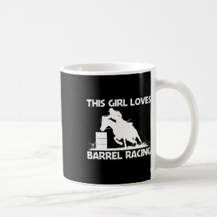 Cool Barrel Racing Art For Girls Mum Horseback Rid Coffee Mug
