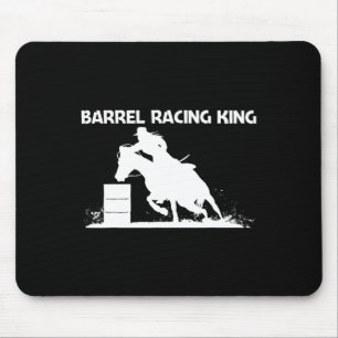 Cool Barrel Racing Art For Men Dad Horseback Ridin Mouse Mat