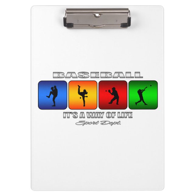 Cool Baseball Clipboard (Front)