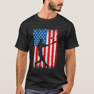 Cool Baseball For Men Women Boys USA Player US Ame T-Shirt