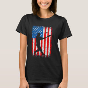 Cool Baseball For Men Women Boys USA Player US Ame T-Shirt