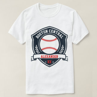 Cool Baseball Logo Personalise T-Shirt