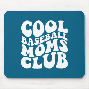 Cool Baseball Moms Club Graphic Art Mouse Mat