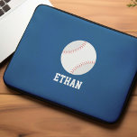 Cool Baseball Personalised Kids Laptop Sleeve<br><div class="desc">Cool Baseball Personalised Kids fan design.</div>