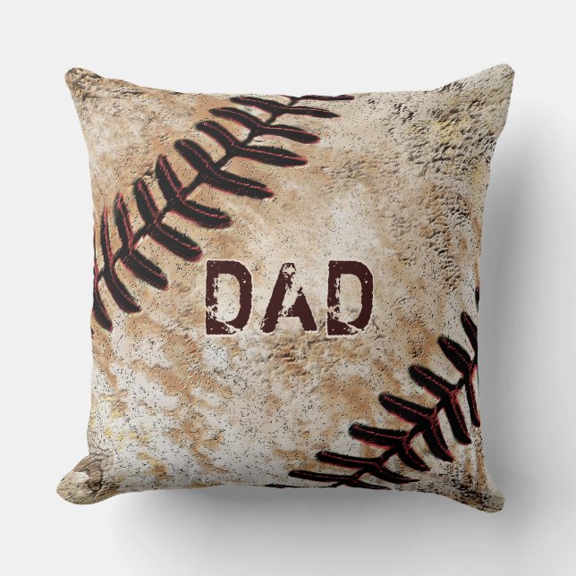 Cool Baseball Pillow Father's Day Baseball Gifts (Front)