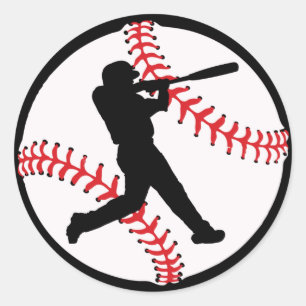 cool Baseball sports lovers Classic Round Sticker