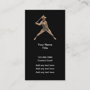 Cool Baseball Sports Theme Business Cards