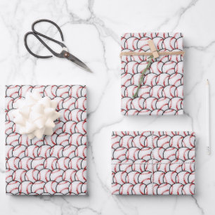 Cool Baseball sports tiled pattern  Wrapping Paper Sheet