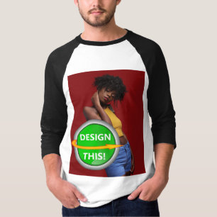 COOL! Baseball T-Shirt - 3/4 Sleeve Raglan - Black